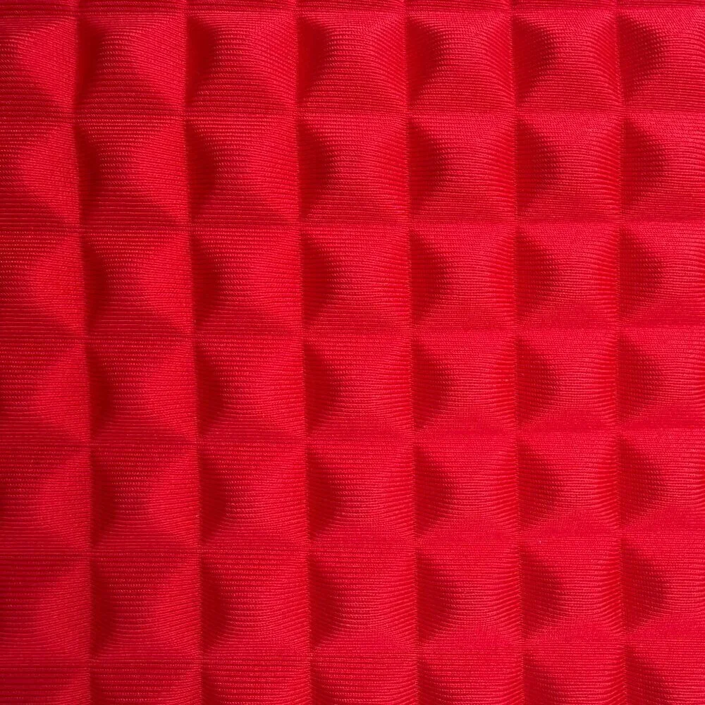 REBECCA MINKOFF Red Neoprene Pyramid Stud iPad Tablet Case Bag